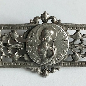 Gorgeous Old Brooch St. Joan of Arc