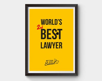 Better Call Saul Movie Poster - minimalist movie poster - A4, A3 and A2 size film poster - TV series print