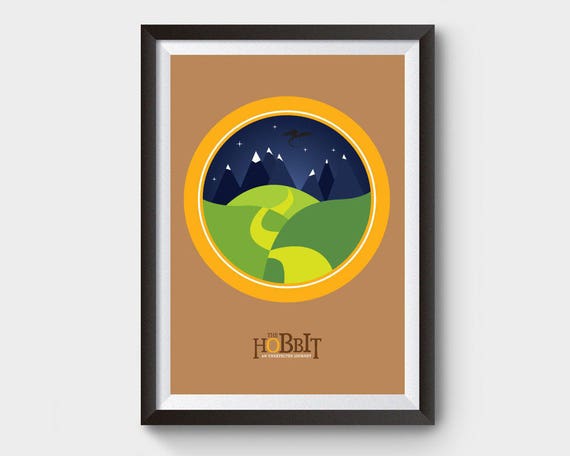 The Hobbit Movie Poster, Minimalist Movie Poster A4, A3 and A2 Size Film  Poster, Gifts for Him, Gifts for Her, Movie Poster - Etsy