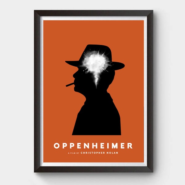 Oppenheimer Poster - A3/A4 movie poster, minimalist movie poster, Oppenheimer, Nolan poster, film poster, Oppenheimer print, minimal poster