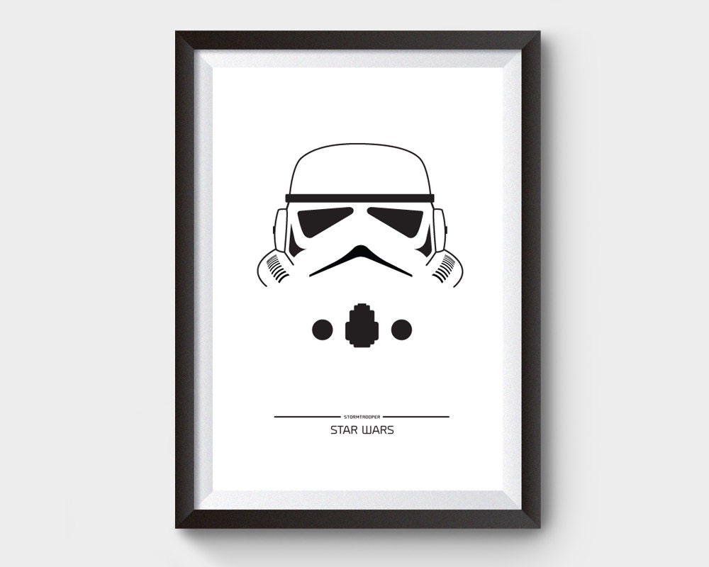 Stormtrooper Star Wars Movie Poster A3/A4 Art Print Storm - Etsy