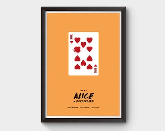 Alice In Borderland Poster, minimalist movie poster, said game poster, tv series poster, movie poster, Movie Gift, Movie Prints