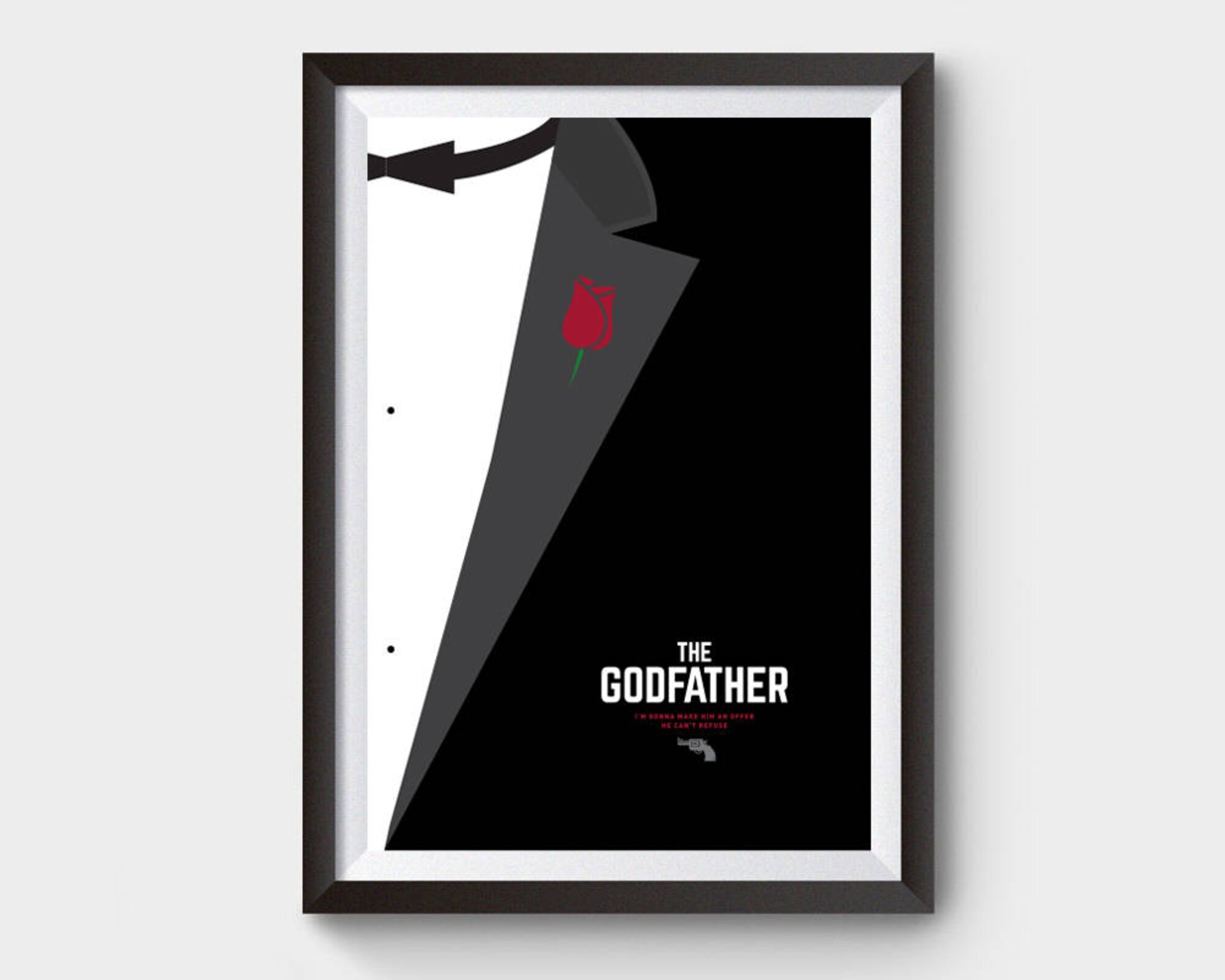 Discover The Godfather - A3 movie poster, film poster, minimal, minimalist movie poster