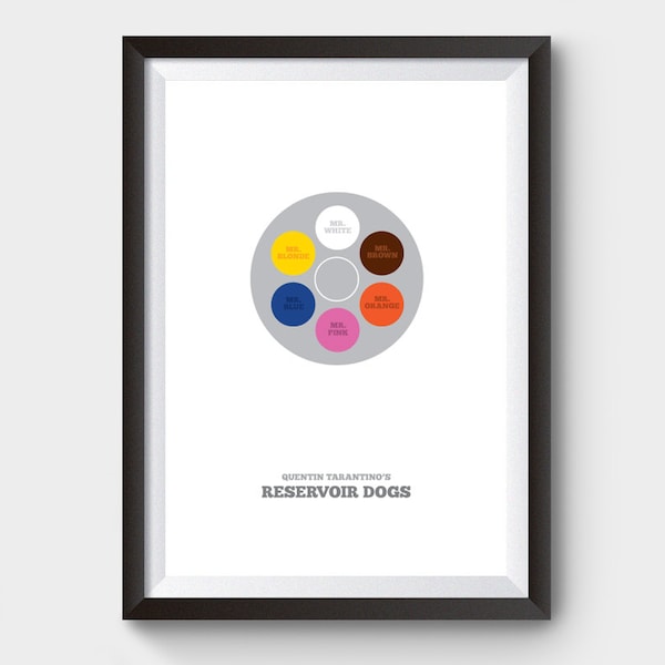 Reservoir Dogs Movie Poster, minimalist movie poster, minimal movie poster, film poster, poster, movie prints, poster film, kill bill poster
