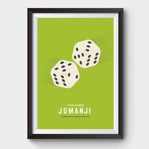 Jumanji Movie Poster, minimalist movie poster, minimal movie poster, film poster, poster, movie prints, poster film, jumanji poster,