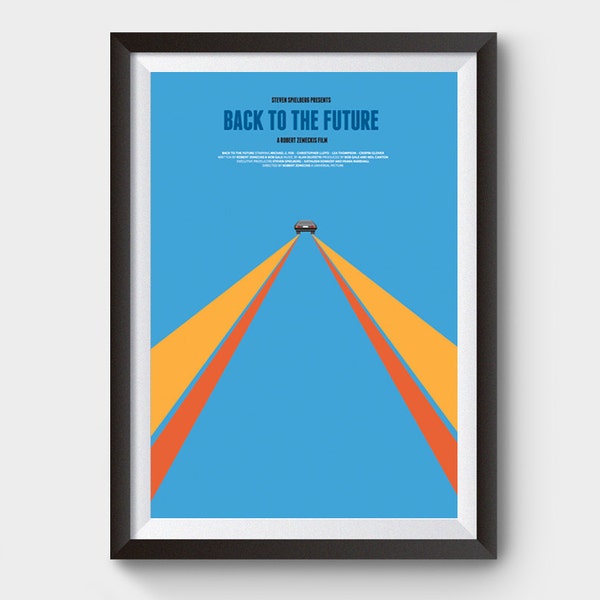 Back to the Future Movie Poster - minimalist movie poster, bttf trilogy posters, delorean print, bttf, film poster, movie prints, film