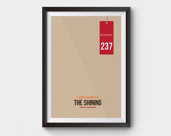 The Shining movie poster, minimalist movie poster, minimal movie poster, film poster, poster, movie prints, poster film, shining poster