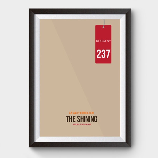 The Shining movie poster, minimalist movie poster, minimal movie poster, film poster, poster, movie prints, poster film, shining poster