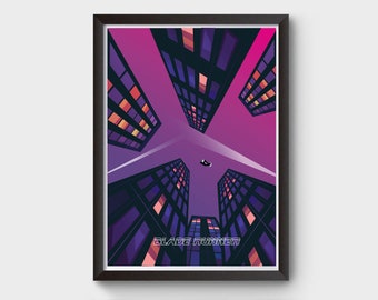 Blade Runner Movie Poster - A3, A4 and A2 movie poster, minimalist movie poster, blade runner, blade runner film poster