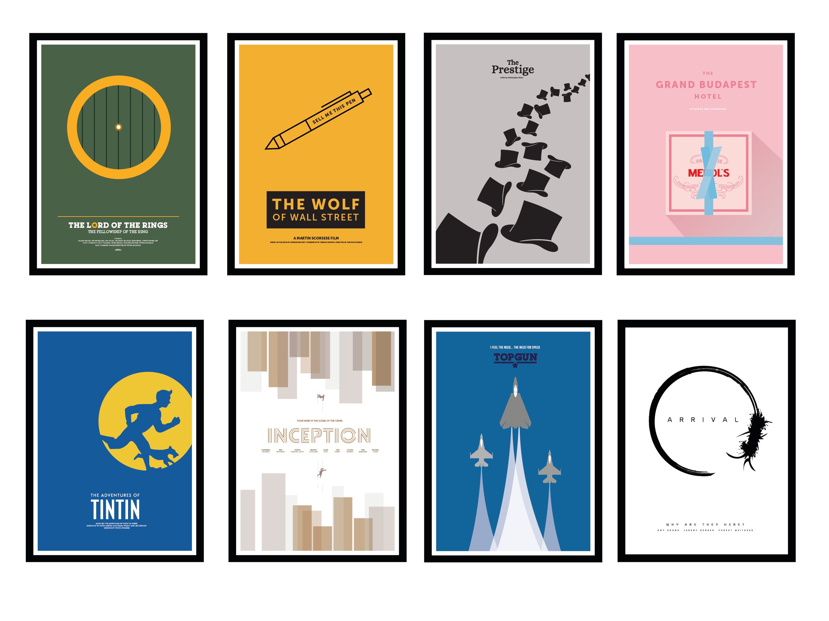 minimalist movie posters