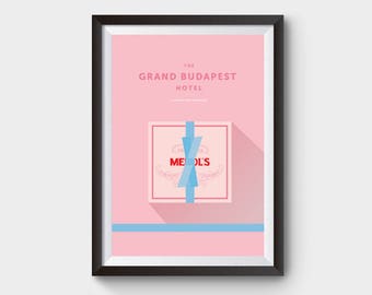 The Grand Budapest Hotel Mendl's Box - movie poster, film poster, lobby boy, minimalist movie poster, budapest hotel, wes Anderson, minimal