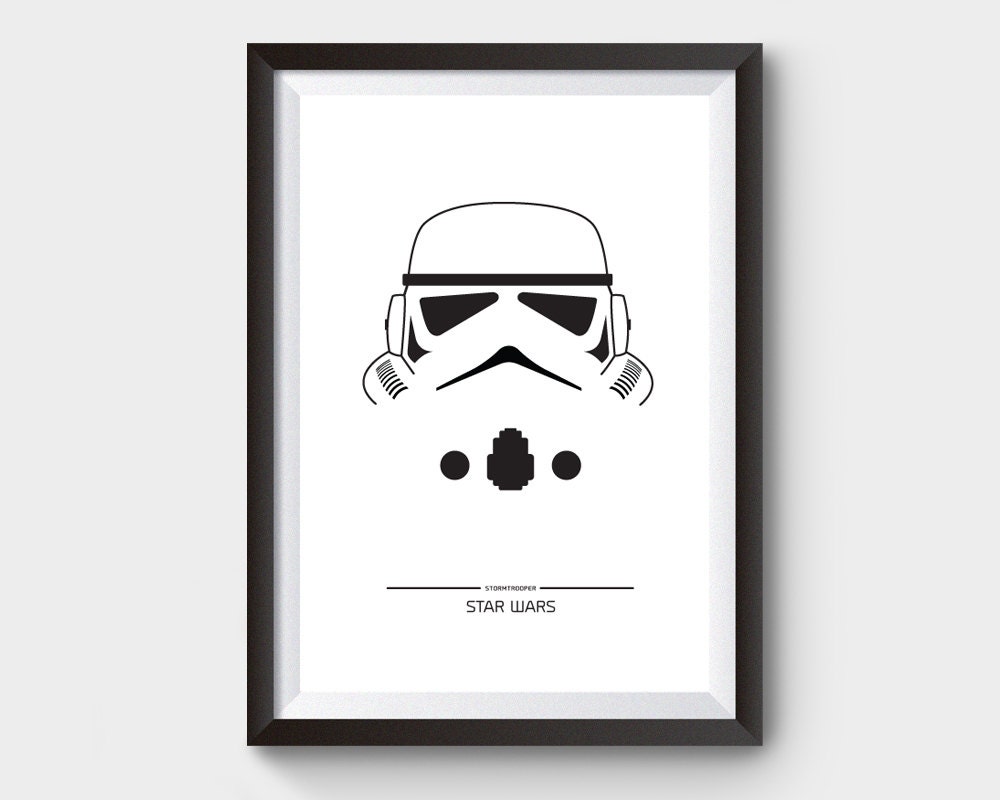 Discover Star Wars Film Vador Déterré R2d2 Stormtrooper Geekery Poster