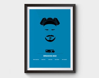 Breaking Bad Jesse Pinkman Poster - minimalist movie poster - A4, A3 and A2 size film poster, minimal movie poster, Walter white poster