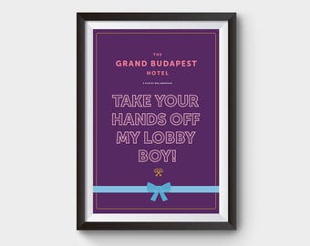 The Grand Budapest Hotel movie poster, minimalist movie poster, minimal movie poster, film poster, poster, movie prints, poster film,