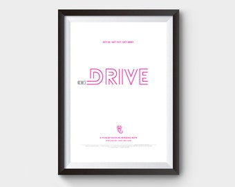 Drive Movie Poster, minimalist movie poster, , minimal movie poster, film poster, poster, movie prints, poster film, drive poster, drive