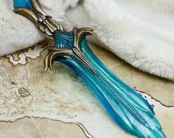 Dague de Verre bleue (Cristalgide inspiration) -Skyrim