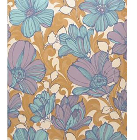 My Floral Fantasy Original Danish Mod Iconic Vintage Wallpaper Etsy