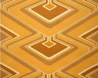 RESERVED - Geometric Zazzle Mod Vibe Original Vintage Wallpaper 60s 70s