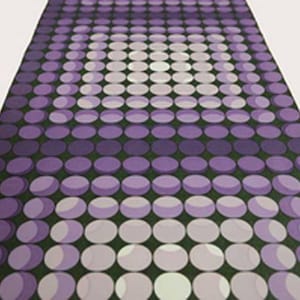 Vintage Original PURPLE MOD Geometric Wallpaper 1970s 1960s Fab