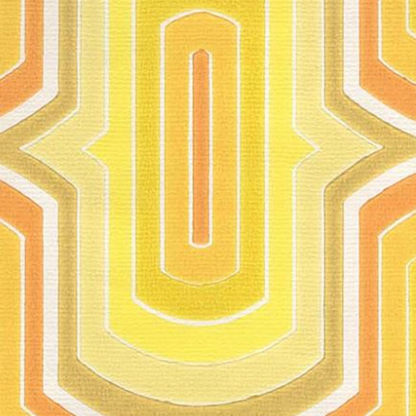 1970s Sunshine On My Shoulders Geometric Minimalist Mod Wallpaper