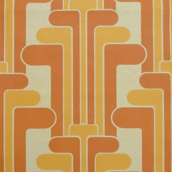 1970s Designed Geometric Jungle Boogie Minimalist Retro Mod Wallpaper