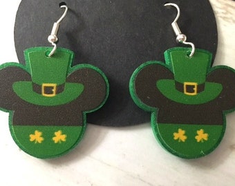 St. Patrick's Day Mouse earrings