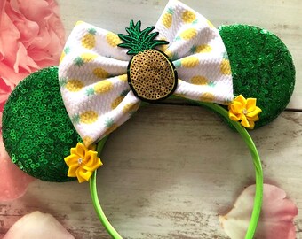 Pineapple Dole Whip Mouse ears headband-Costume, Halloween costume, dress up, vacation. party headband