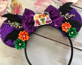 Hocus Pocus Mouse ears headband -Halloween costume- dress up party headband- The Sanderson Sisters