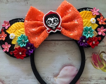 Coco Inspired- Mouse Ears Headband--Halloween costume,dress up, vacation