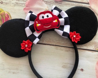 Cars Minnie Mouse ears headband