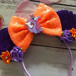 Figment - Imagination Minnie Mouse ears headband - Halloween costume- Dress up- party headband