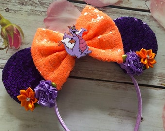 Figment - Imagination Minnie Mouse ears headband - Halloween costume- Dress up- party headband