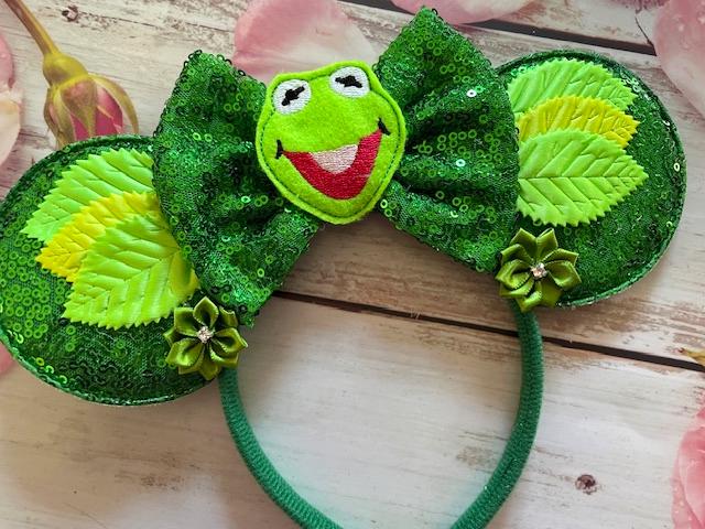 Kermit the Frog Mouse Ears Headband- Holiday-halloween Party  display picture 3