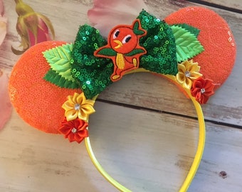 Orange Bird Mouse Ears Headband-Party Headband-dress up,vacation,Halloween costume,photo prop