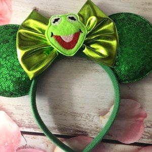 Kermit the Frog Mouse ears headband- Holiday-Halloween party headband ears