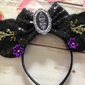 Halloween Haunted Mansion Foolish Mortals Mouse ears headband-Halloween party