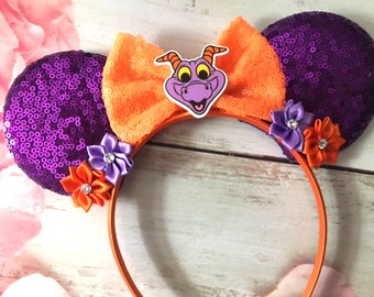 Figment - Imagination Minnie Mouse ears headband - Halloween costume- Dress up- party headband