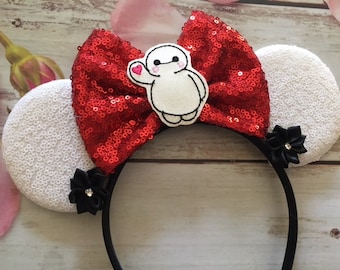 Diadema con orejas de ratón de Baymax - Diadema con orejas de ratón de Big Hero 6