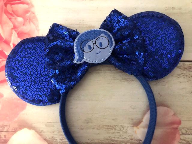 Inside Out 2 Minnie Mouse ears headband- Sadness!!!