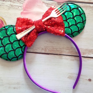 The Little Mermaid inspired Mouse Ears Headband-mermaid ears-costume-Halloween costume-child to adult fit.photo prop