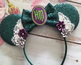 Halloween Haunted Mansion Mouse ears headband-Halloween party- party mouse ears headband