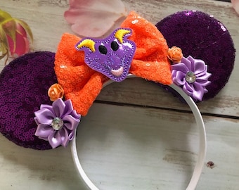 Figment - Imagination Minnie Mouse ears headband - Halloween costume- Dress up- party headband