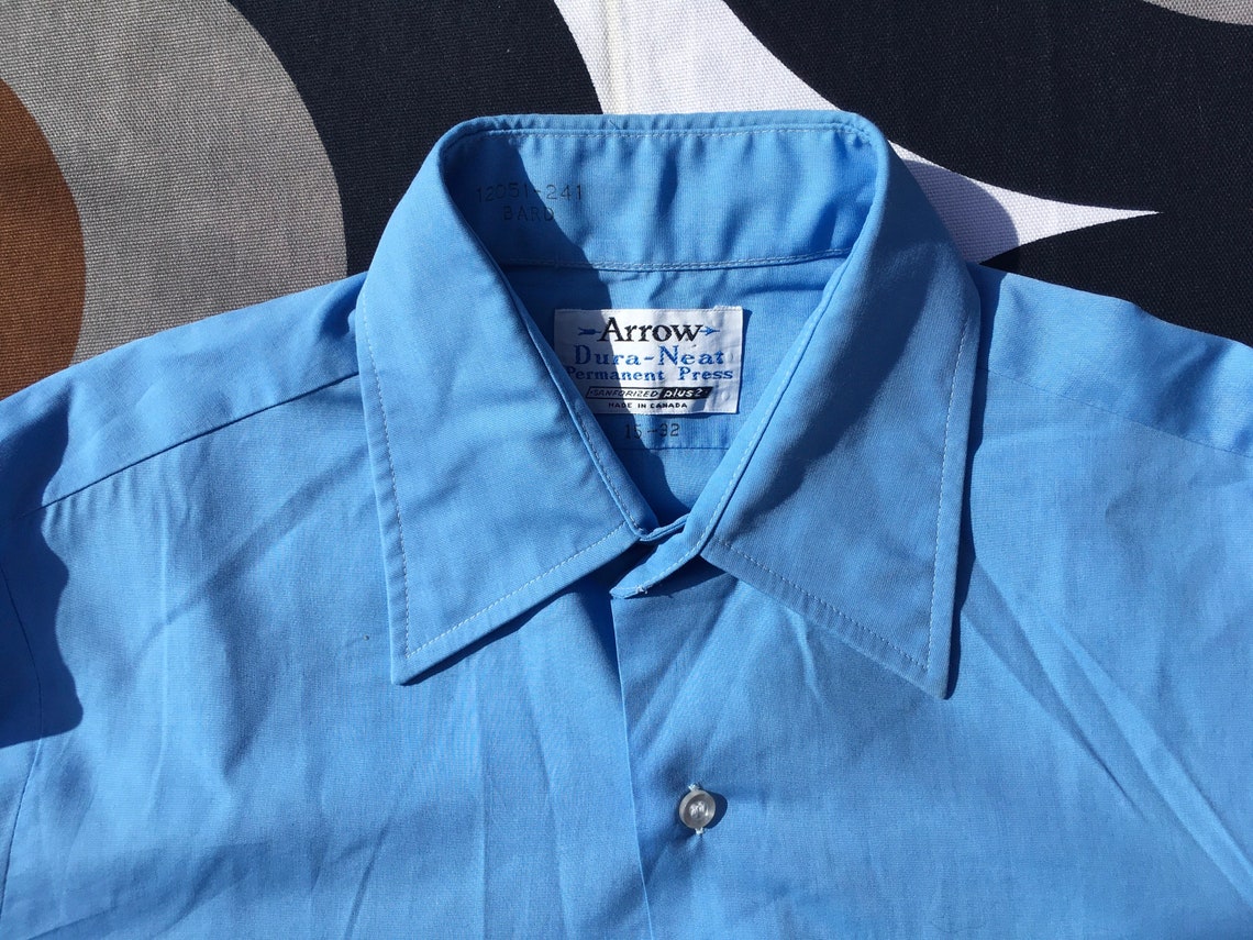 Années 1970 grand col chemise à manches longues de Arrow en | Etsy