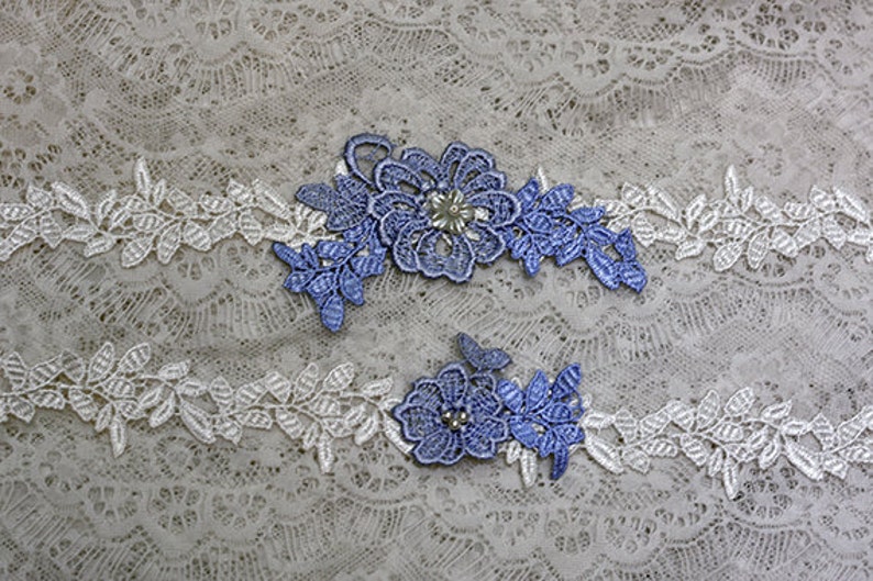 something blue garter set wedding garter lace garter bride garter set blue bridal garter set