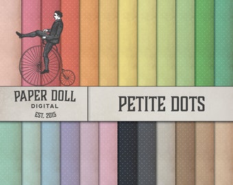 Polka Dot Digital Paper Pack – Summer Colors, Scrapbooking (Digital Download)
