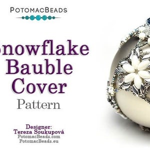 Snowflake Bauble Ornament Pattern by Tereza Soukupova