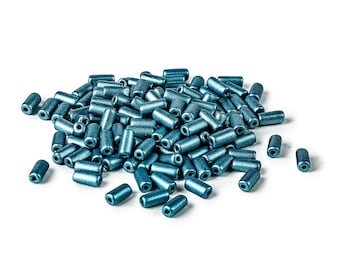 Tubelet Beads - Metallic Sea Blue 6x2.8mm (Factory Pack of 600)