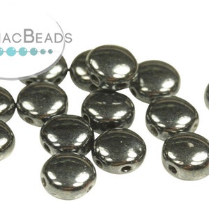 DiscDuo® Bead - Jet Hematite 6mm (Pack of 50)