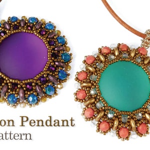 Full Moon Pendant Pattern by Marissa Vallejo