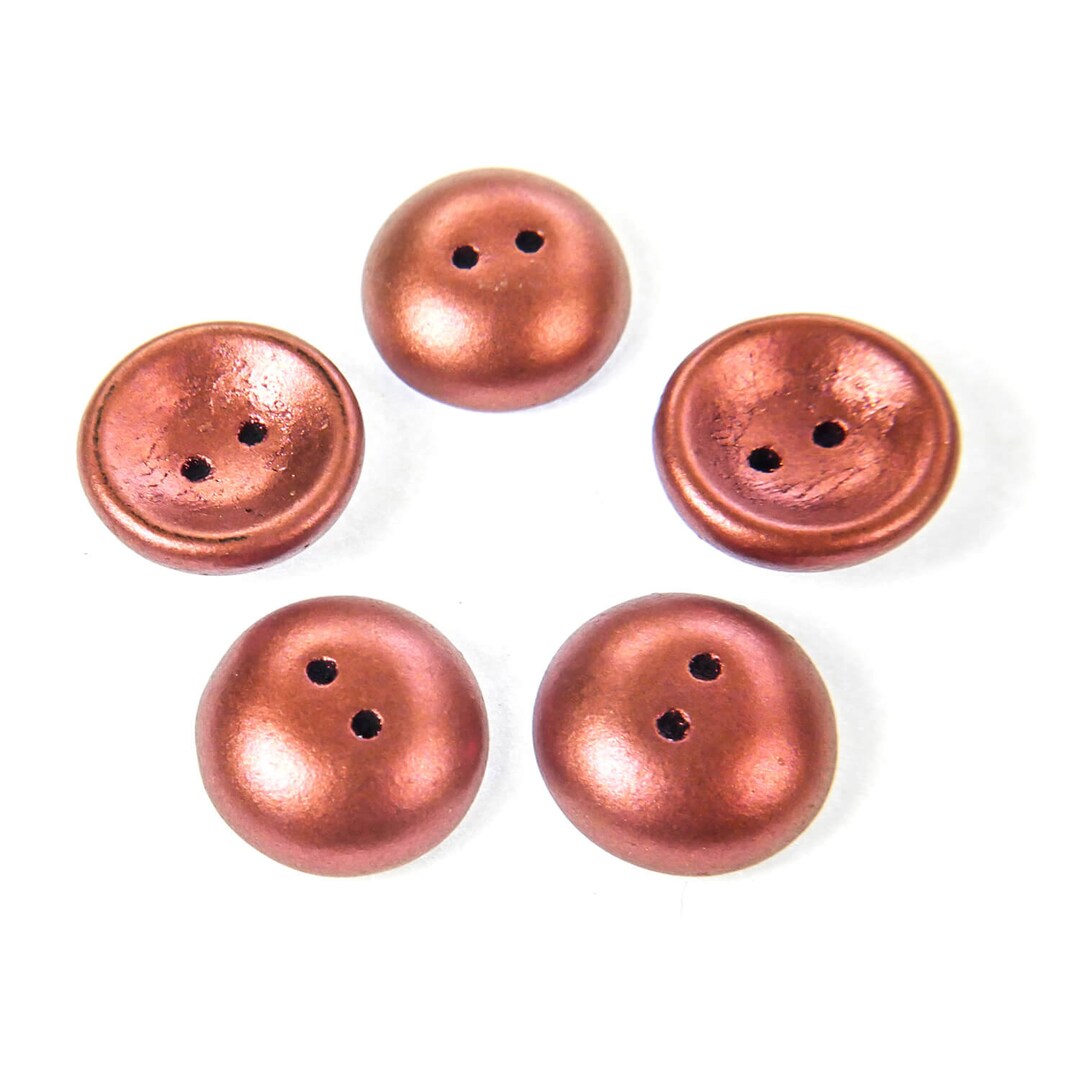 Cup Buttons - Copper (5 Pack) - Etsy